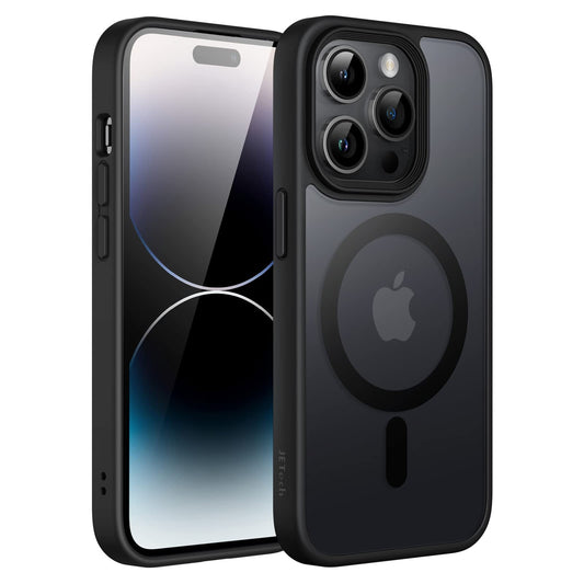 JETech iPhone 14 Pro 6.1" Slim MagSafe Shockproof Cover Black Magnetic Case NEW