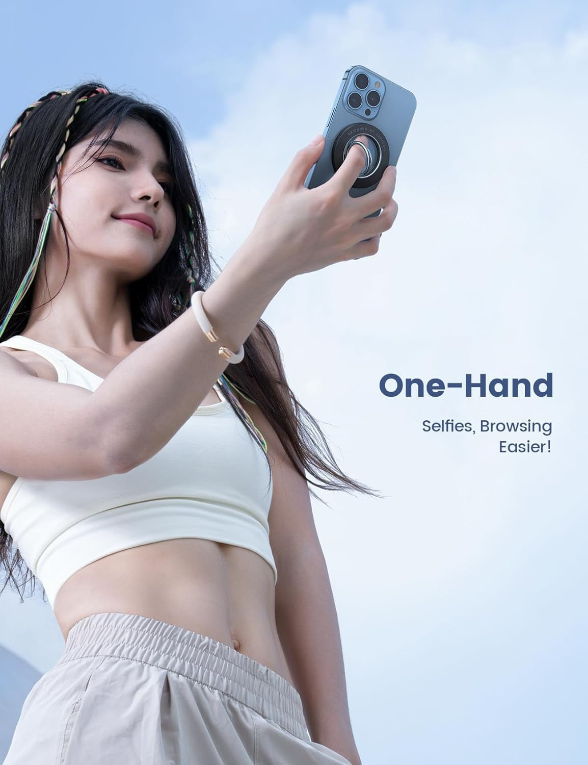 Lamicall Magnetic Phone Ring Holder for Mag Safe Compatible with iPhones NEW