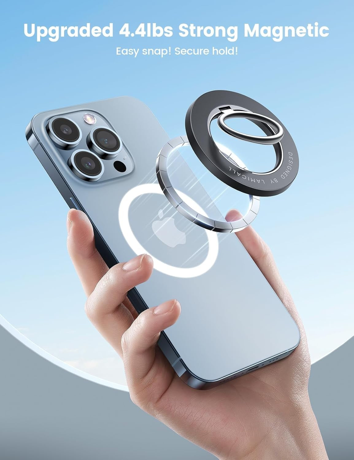 Lamicall Magnetic Phone Ring Holder for Mag Safe Compatible with iPhones NEW