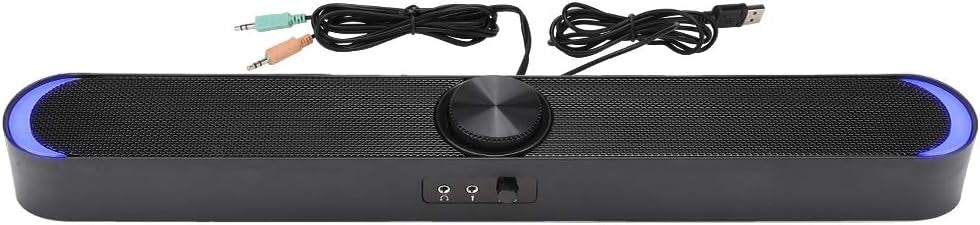 Mini Black Computer Speaker Subwoofer with Deep Bass and 3.5mm Jack NEW