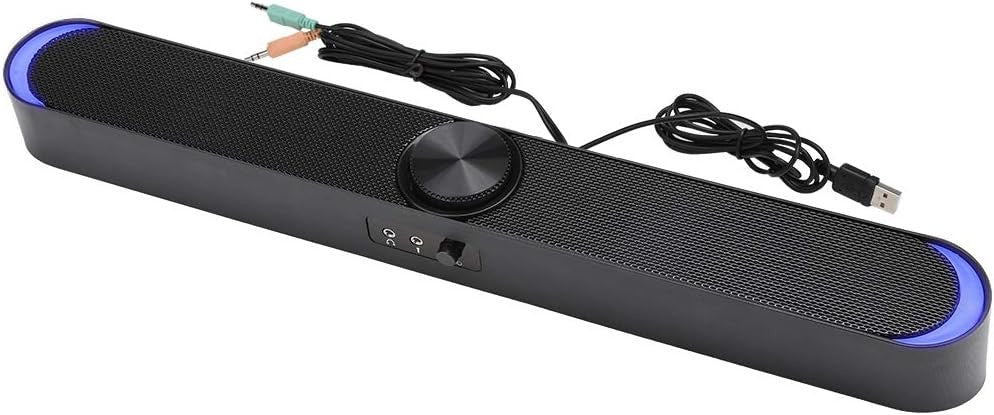Mini Black Computer Speaker Subwoofer with Deep Bass and 3.5mm Jack NEW