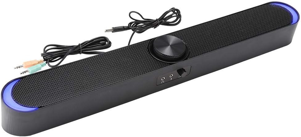 Mini Black Computer Speaker Subwoofer with Deep Bass and 3.5mm Jack NEW