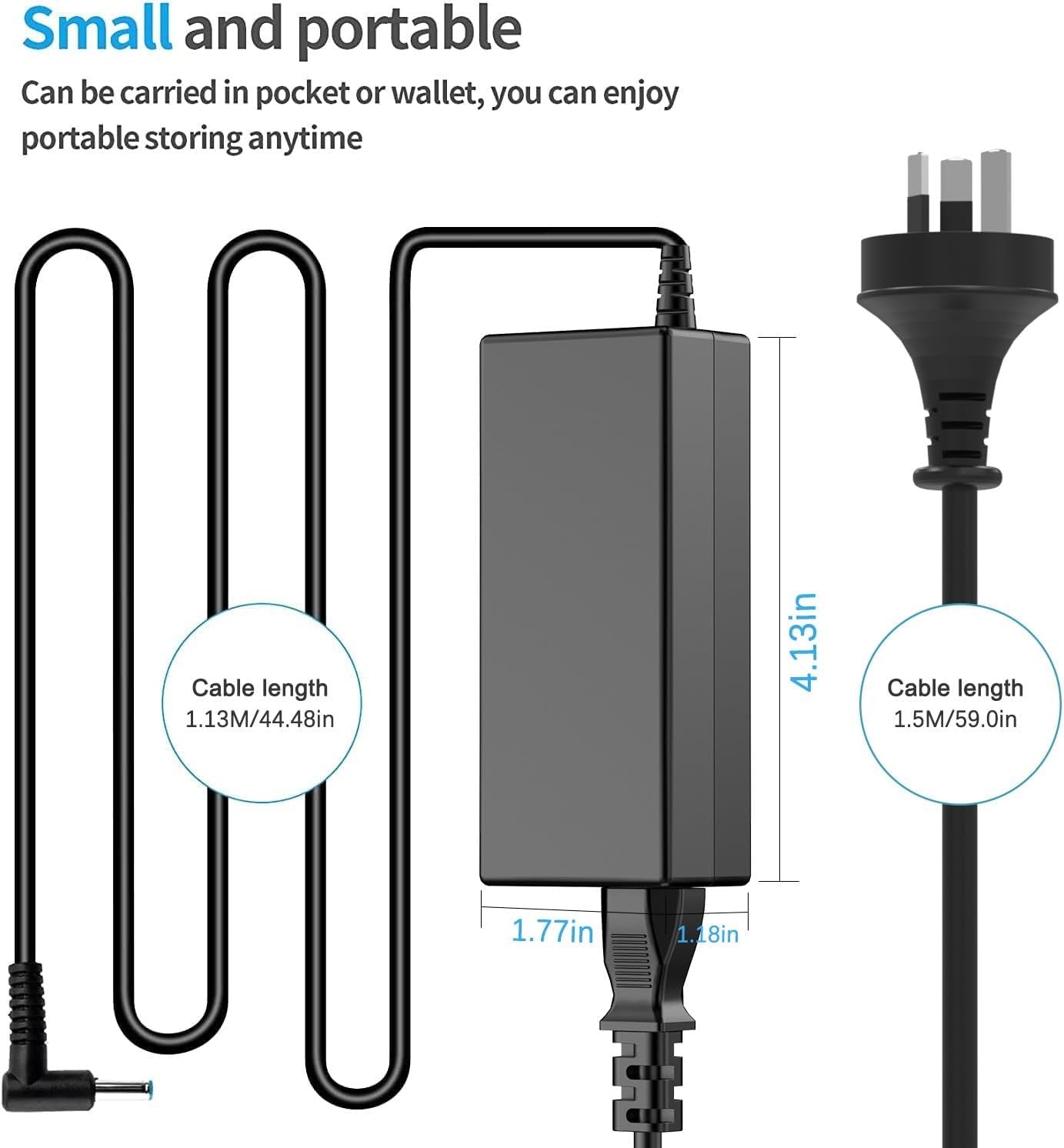Laptop Charger 65W 45W Compatible HP Elitebook G8 Pavilion X360 NEW