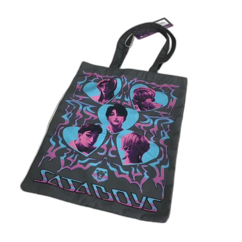 Netflix KPop Demon Hunters Huntrix Purple Backpack 40cm & Saja Boys Tote NEW
