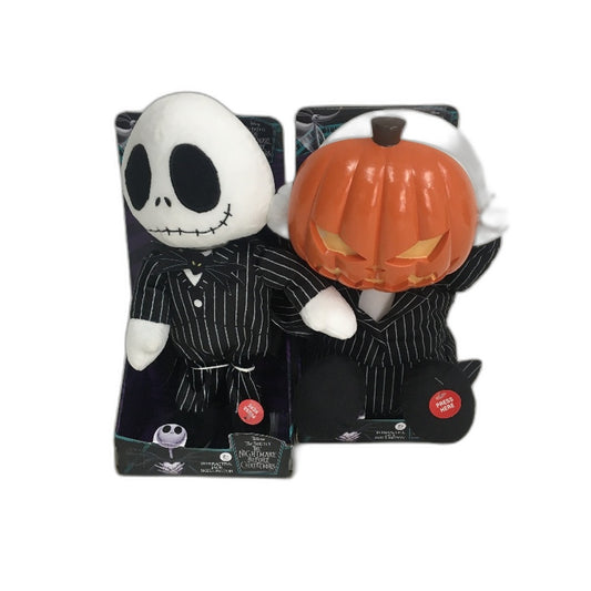 Nightmare Before Christmas Jack Skellington 2 x Interactive Noise Toys NEW
