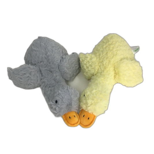 Target Soft & Plush Yellow & Grey Duck Twin Stuffed Toys 35cm NEW