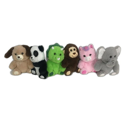 Target Soft & Plush 6 Piece Beanie Bum Sitting Assorted Animal Toys NEW