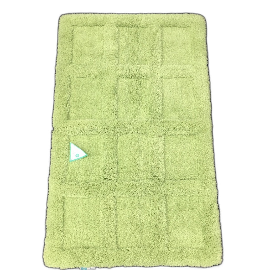 BULK LOT Cotton Green & Grey Themed 9Pce Bathroom Mat Bath & Hand Towel Pack NEW