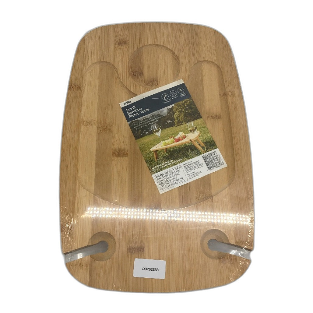 Portable & Lightweight Food Grade Small Bamboo Folding Picnic Table NEW