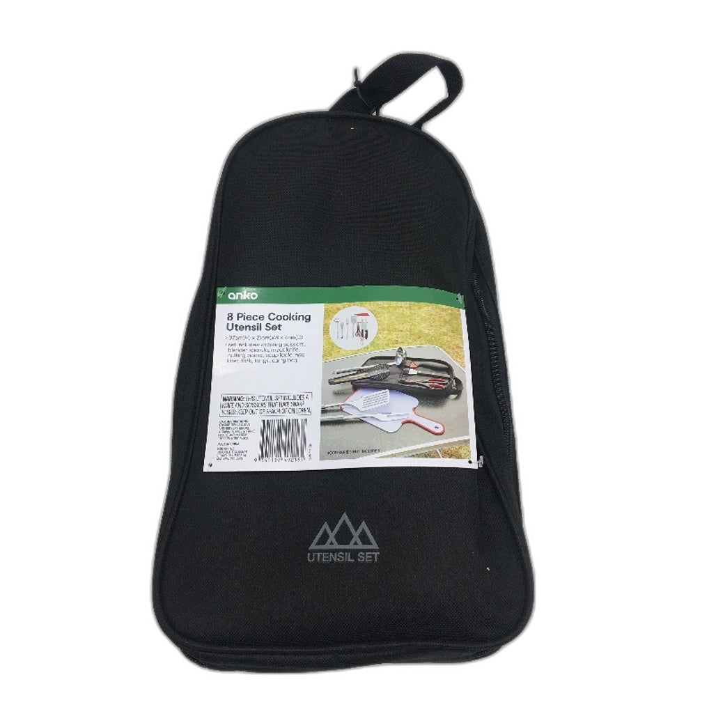 Outdoor Living 8 Piece Cooking Utensil Set Inc Chopping Board & Scissors NEW