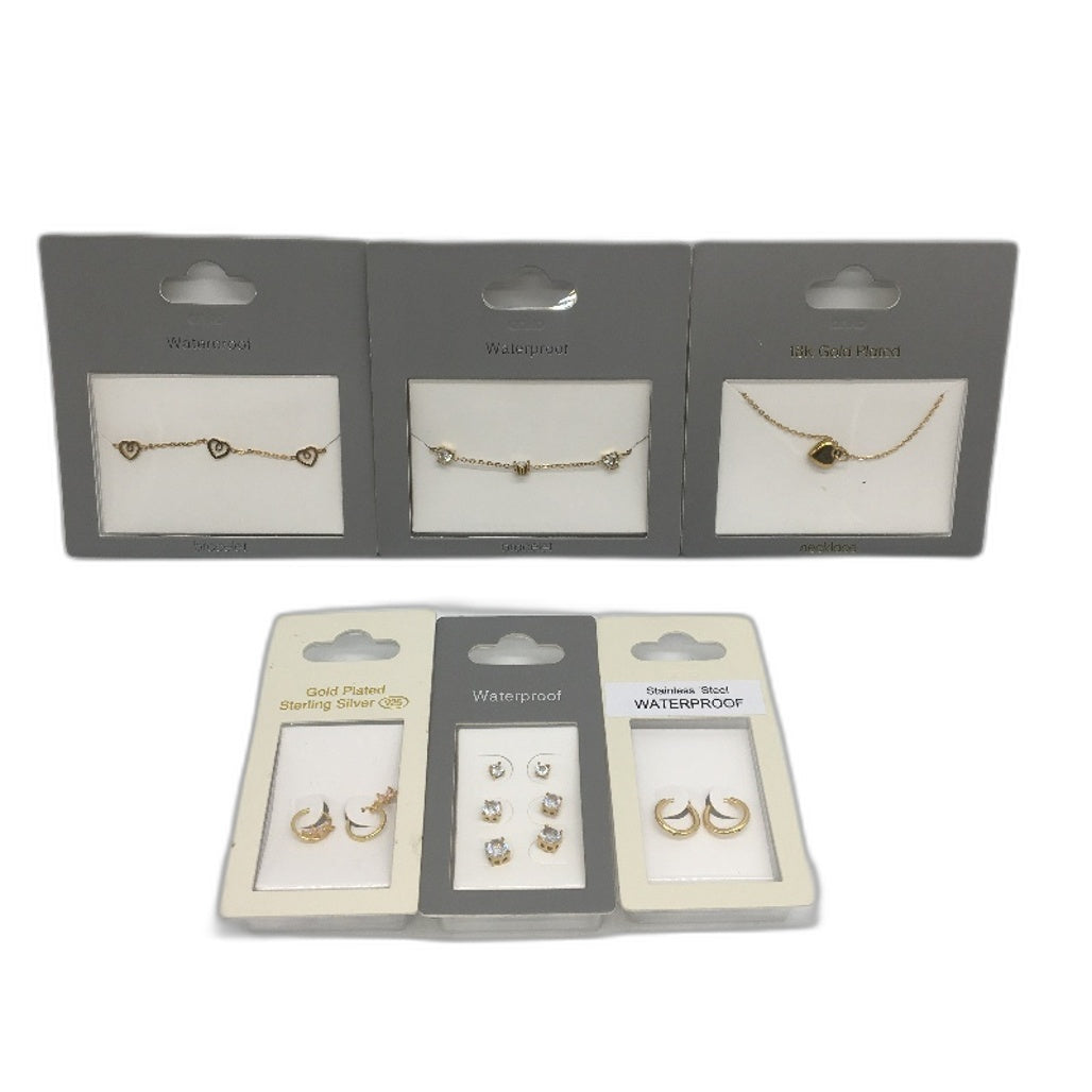 Sterling Silver 925 5 Packet Earring Bracelet & Necklace Combination NEW