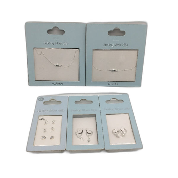 Sterling Silver & Stainless Steel Gold Plated Mixed Jewellery Pack NEW