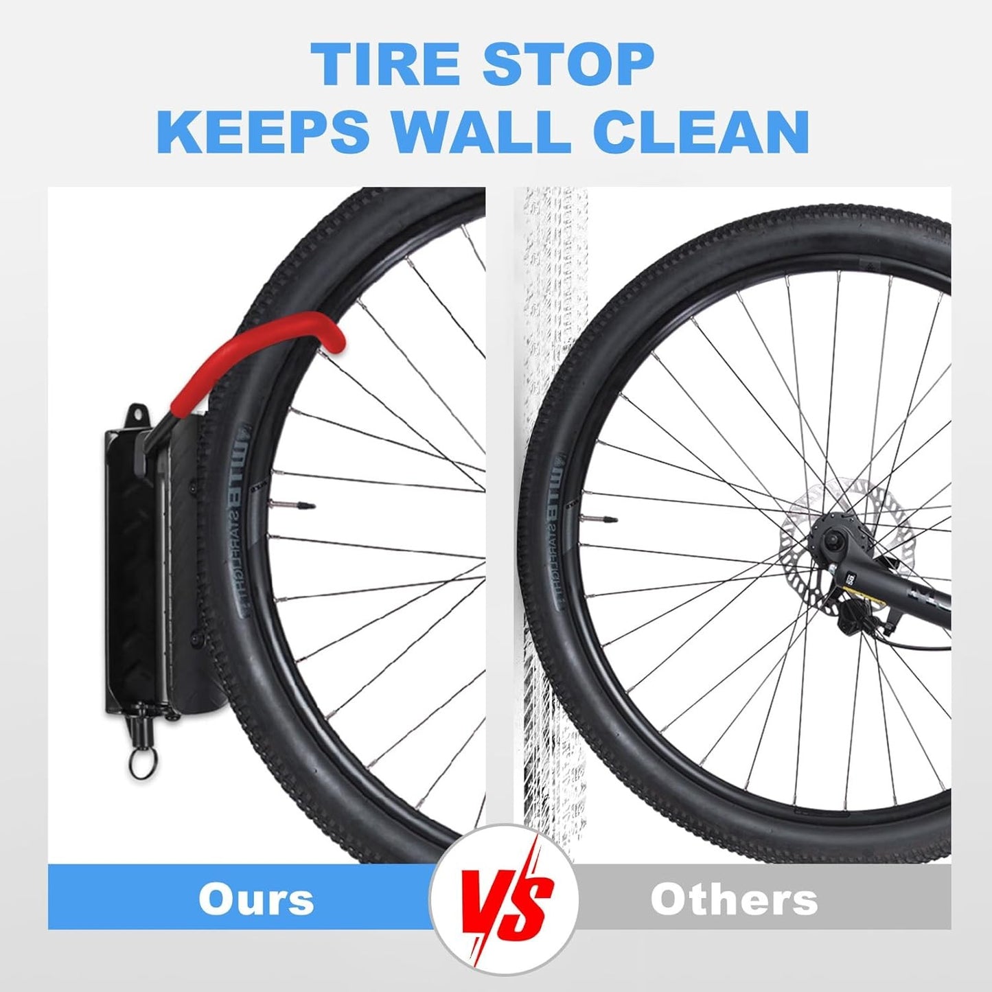 2 Pack Adjustable Swivel Bike Wall Mount Rack Hanger Indoor Storage Red NEW