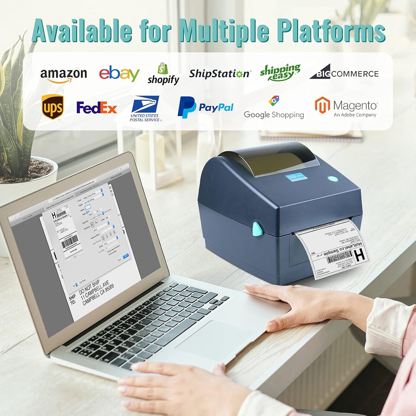 HotLabel 4x6 Direct Thermal Label Printer for Shipping Office Electronics DEMO