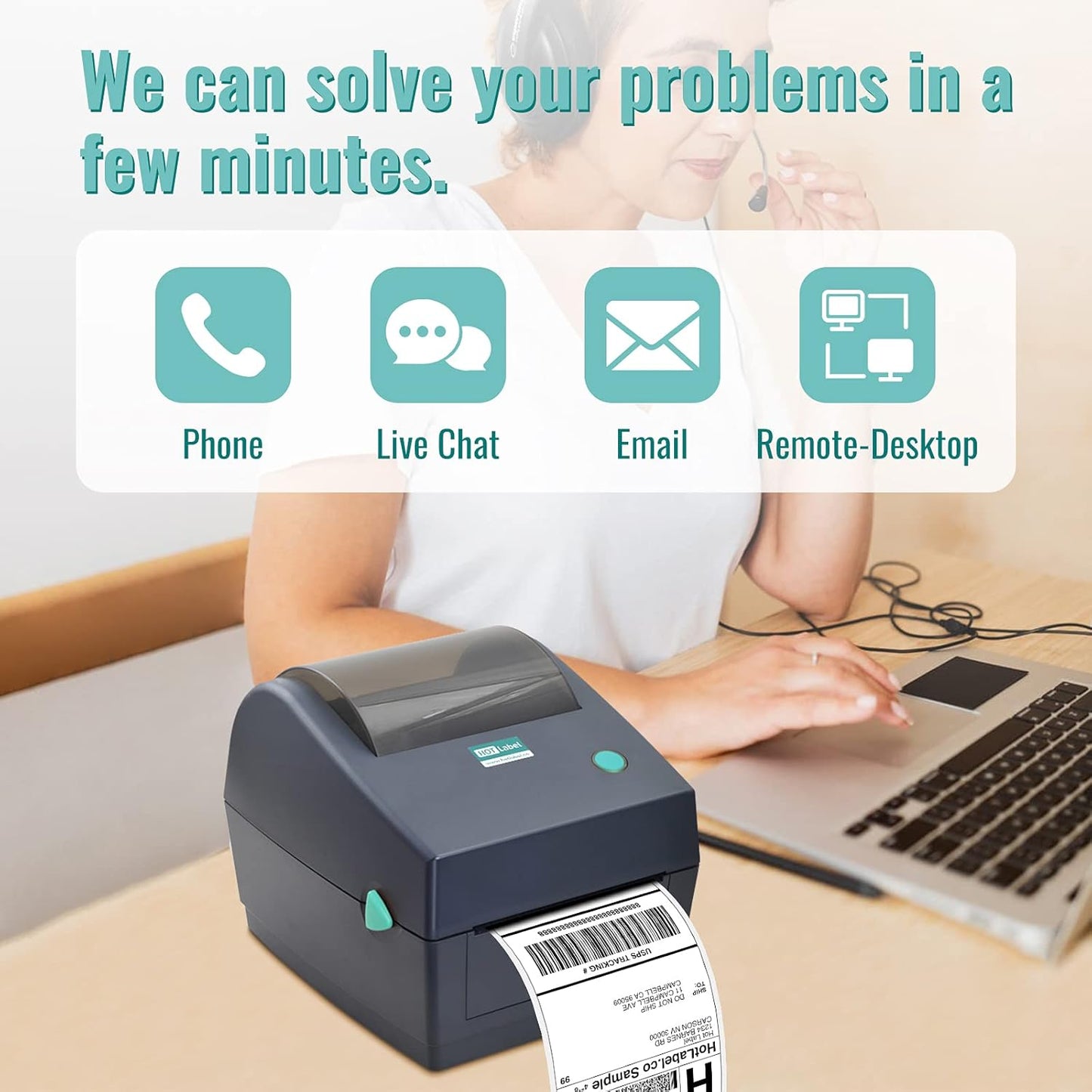 HotLabel 4x6 Direct Thermal Label Printer for Shipping Office Electronics DEMO
