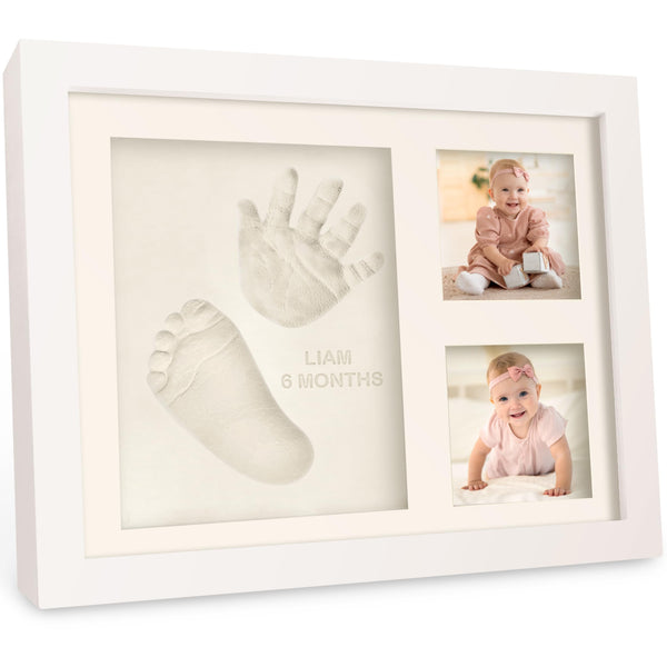 KeaBabies Baby Hand and Footprint Kit Quick Dry Clay Keepsake Frames 22x28cm NEW