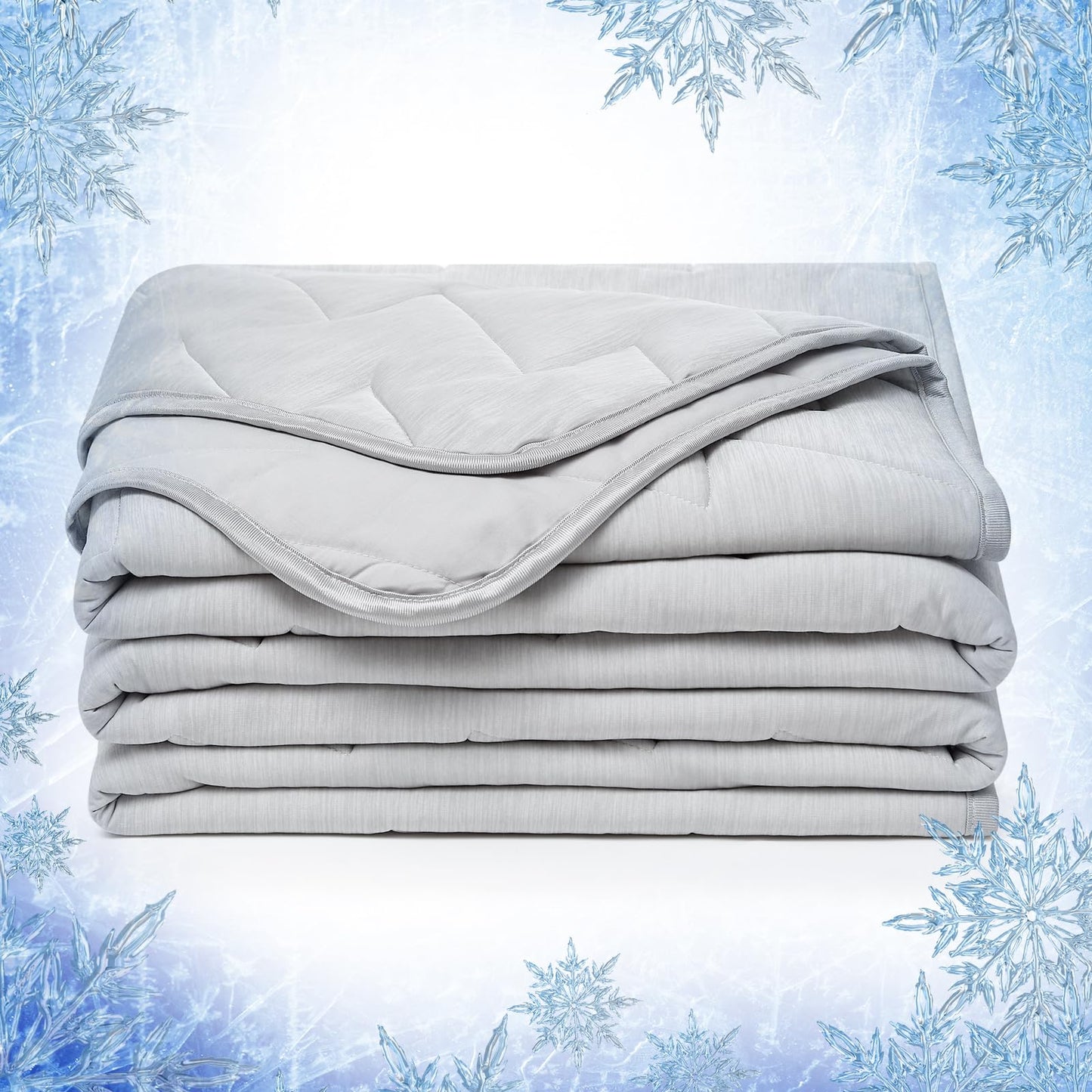 Elegear Cooling Comforter Light Grey Absorbs Body Heat to Keep Cool 150x200 NEW