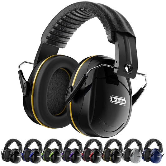 Dr.meter Noise Cancelling Headphones Adjustable 31dB Hearing Protection NEW
