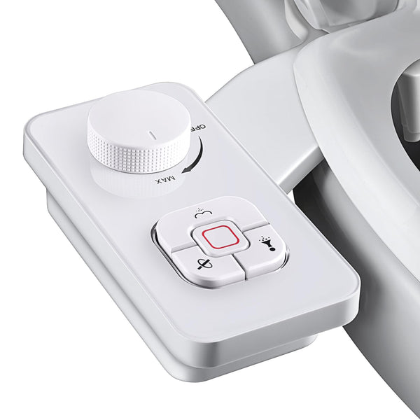 SAMODRA Non-Electric Cold Water Bidet Toilet Seat Attachment White NEW