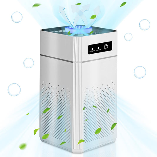 Air Purifier for Home Bedroom HEPA Filter Cleaner Removes Allergens White NEW