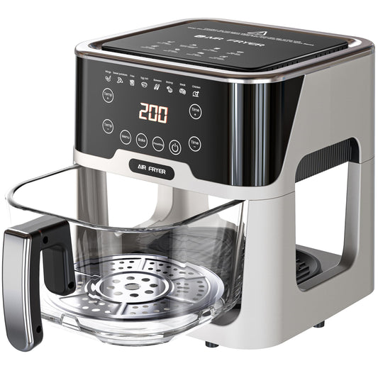 Billord 5.2L Digital Air Fryer Oven with Detachable Glass Pot NEW