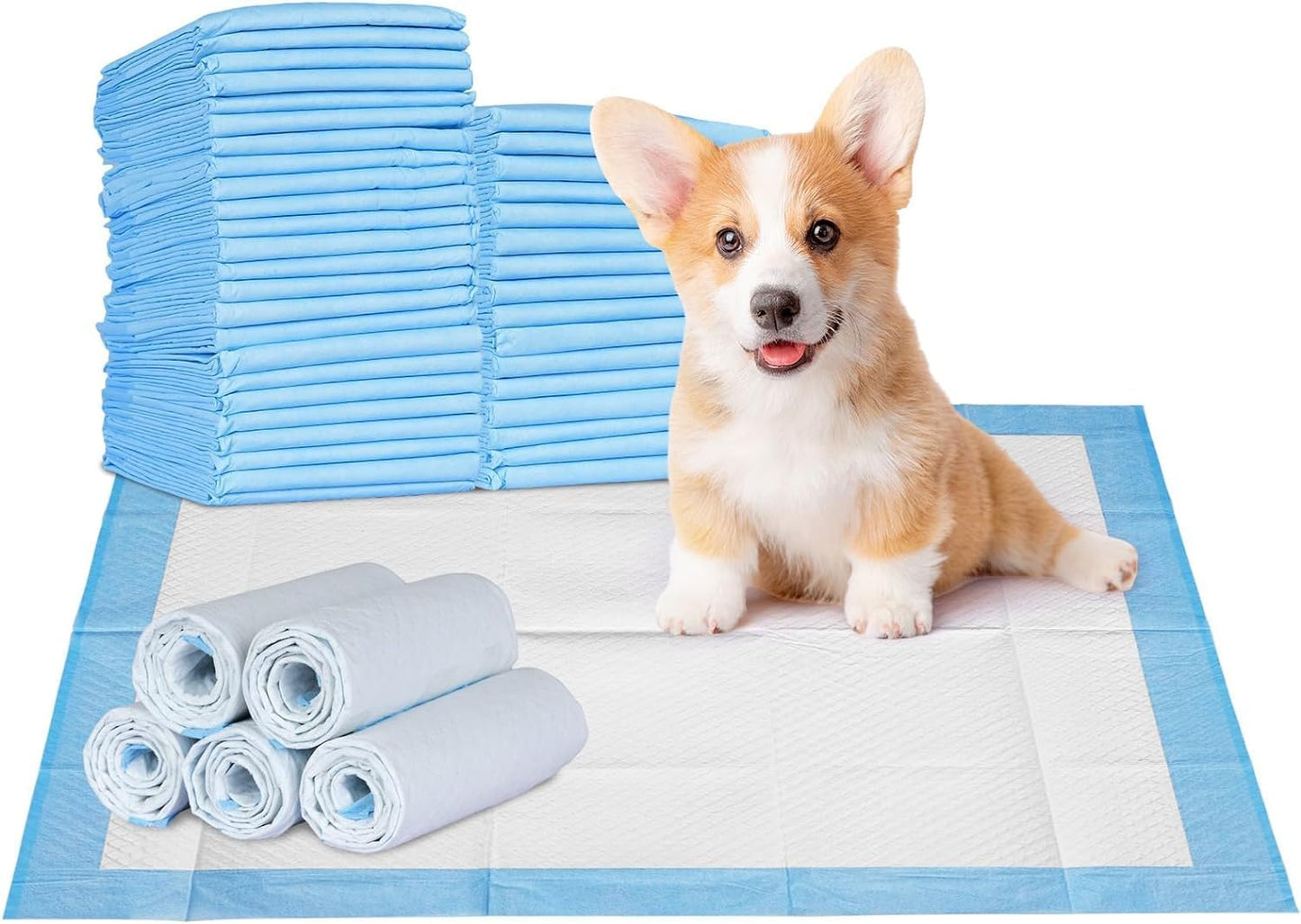 ADVWIN Disposable Dog Pee Pads Leak-Proof Absorbent Training Blue Size 60cm NEW