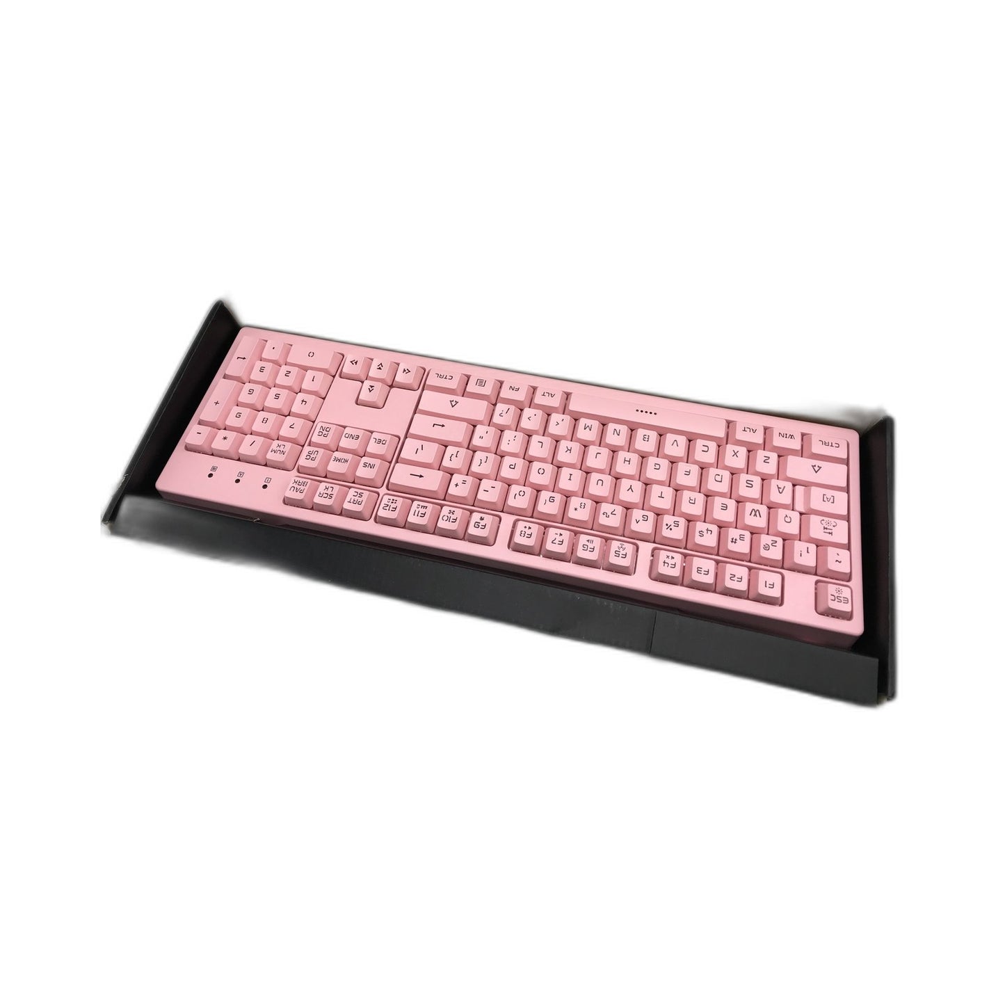 SUNSONNY 104-Key Quiet Silent LED Backlit Gaming Keyboard Pink Full Sized DEMO
