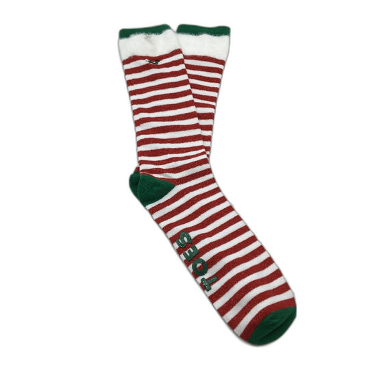 Peter Alexander Twinkle Toes Candy Cane Knee High Cotton Socks Unisex L/XL NEW