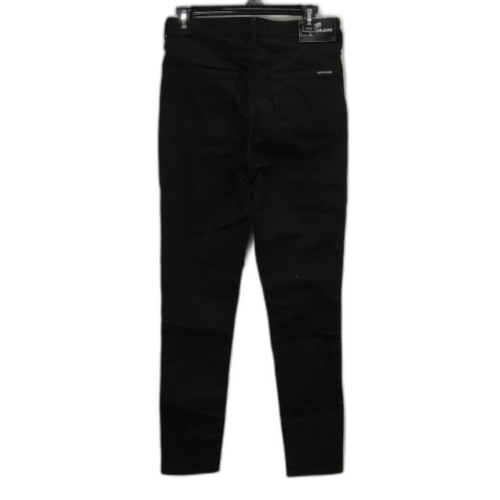 Calvin Klein high rise skinny black jeans Women size 29W 30L