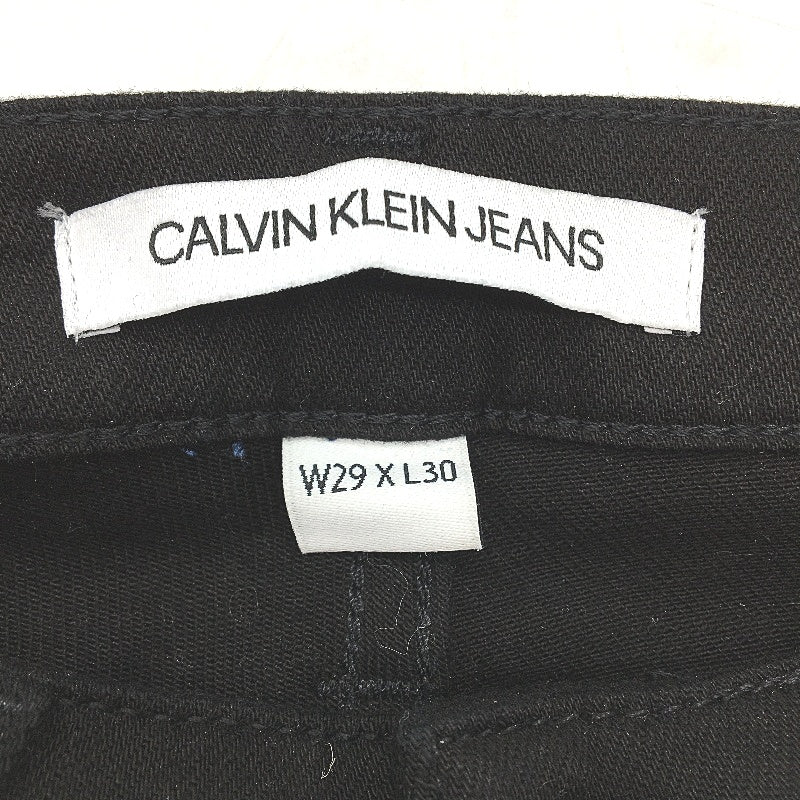 Calvin Klein high rise skinny black jeans Women size 29W 30L