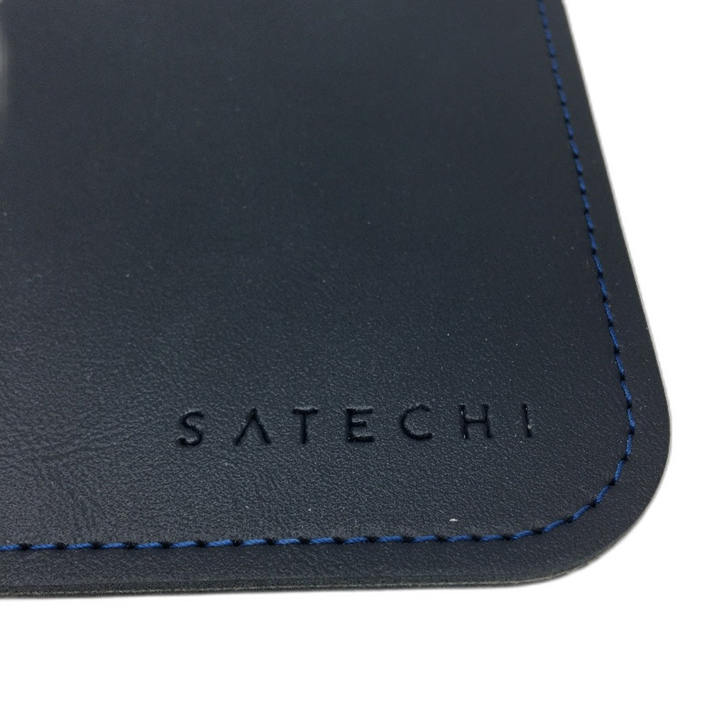 Satechi 9 8x7 5 inch Eco Leather Navy Blue Water Resistant Mouse Pad NEW