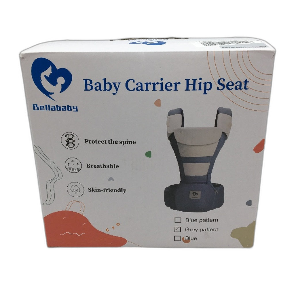 Bellababy Multifunctional Grey Baby Carrier Ergonomic M Adjustable Hip Seat NEW