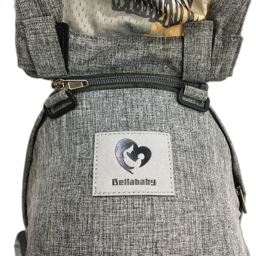 Bellababy Multifunctional Grey Baby Carrier Ergonomic M Adjustable Hip Seat NEW