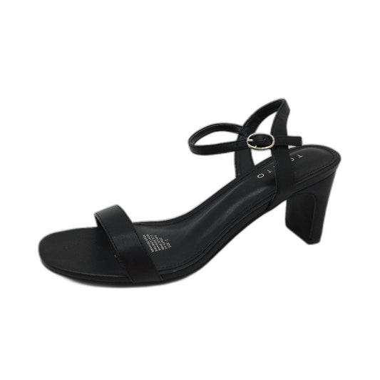 Tokito Florence Black Buckled Heeled Sandal Ladies Size 9  SAMPLE NEW