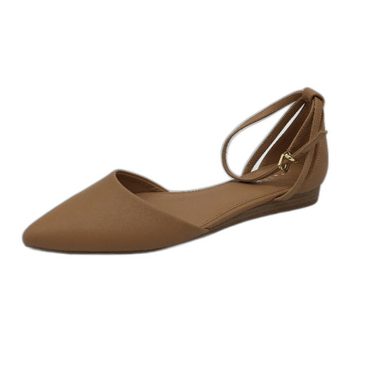 Tokito Kendall Lt Brown Pointed Closed Toe Flat Sandal Ladies Size 9  SAMPLE NEW