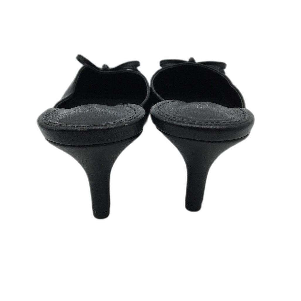Tokito Black Closed Pointed Toe Slip On Heeled Shoe Ladies Size 9  EX-DISPLAY