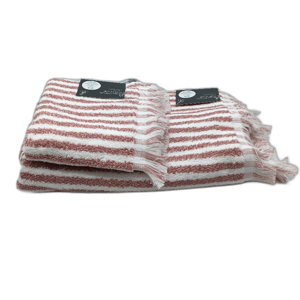 Target Home Australian Cotton Hugo Striped 2 Pce Bath & Hand Towel Set NEW