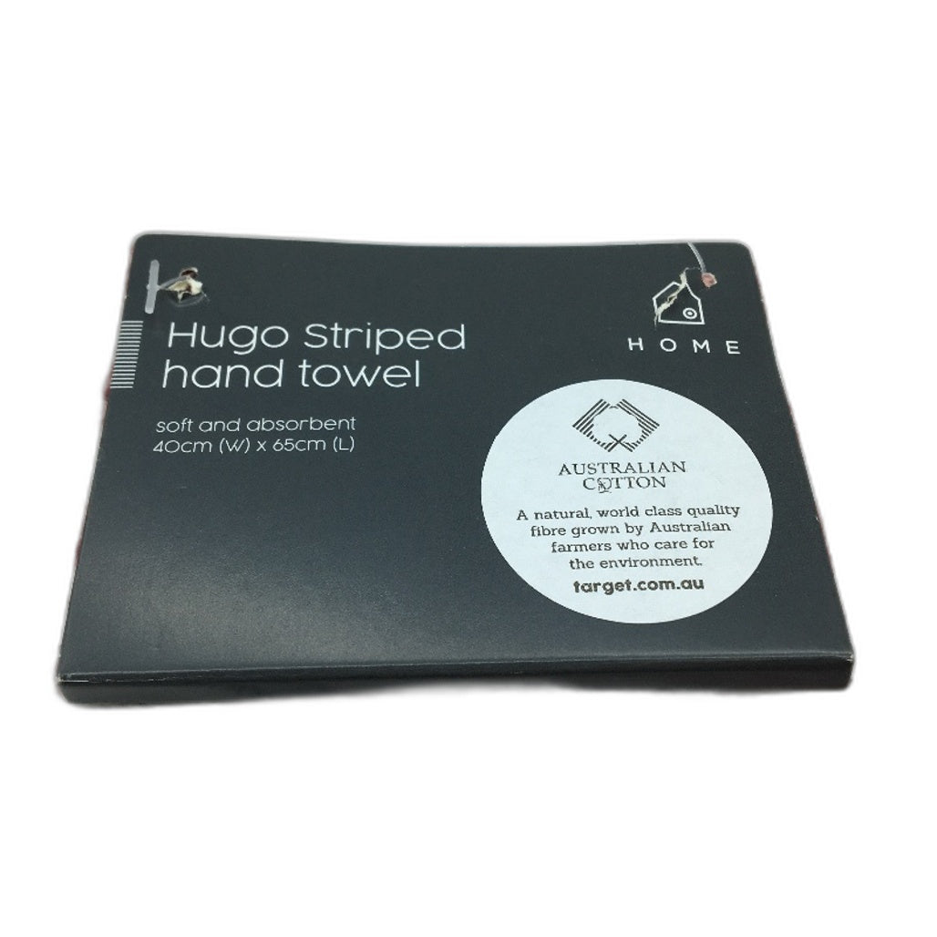 Target Home Australian Cotton Hugo Striped 2 Pce Bath & Hand Towel Set NEW