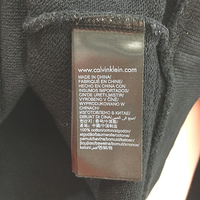 Calvin Klein Jeans Black Cotton Crew Neck Sweatshirt Jumper Womens Size S