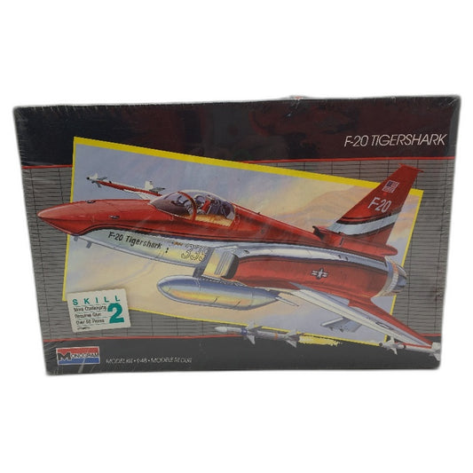 VINTAGE 1986 Monogram 1:48 F-20 Tigershark Model Airplane Kit SEALED NEW