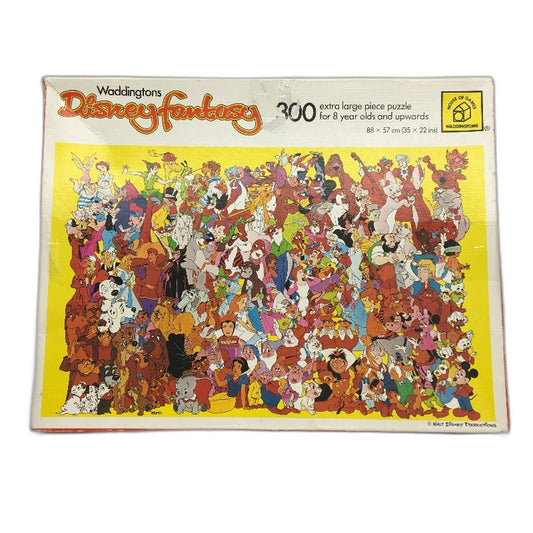VINTAGE 1977 Waddingtons Disney Fantasy 300 Pce Extra Large Piece Puzzle