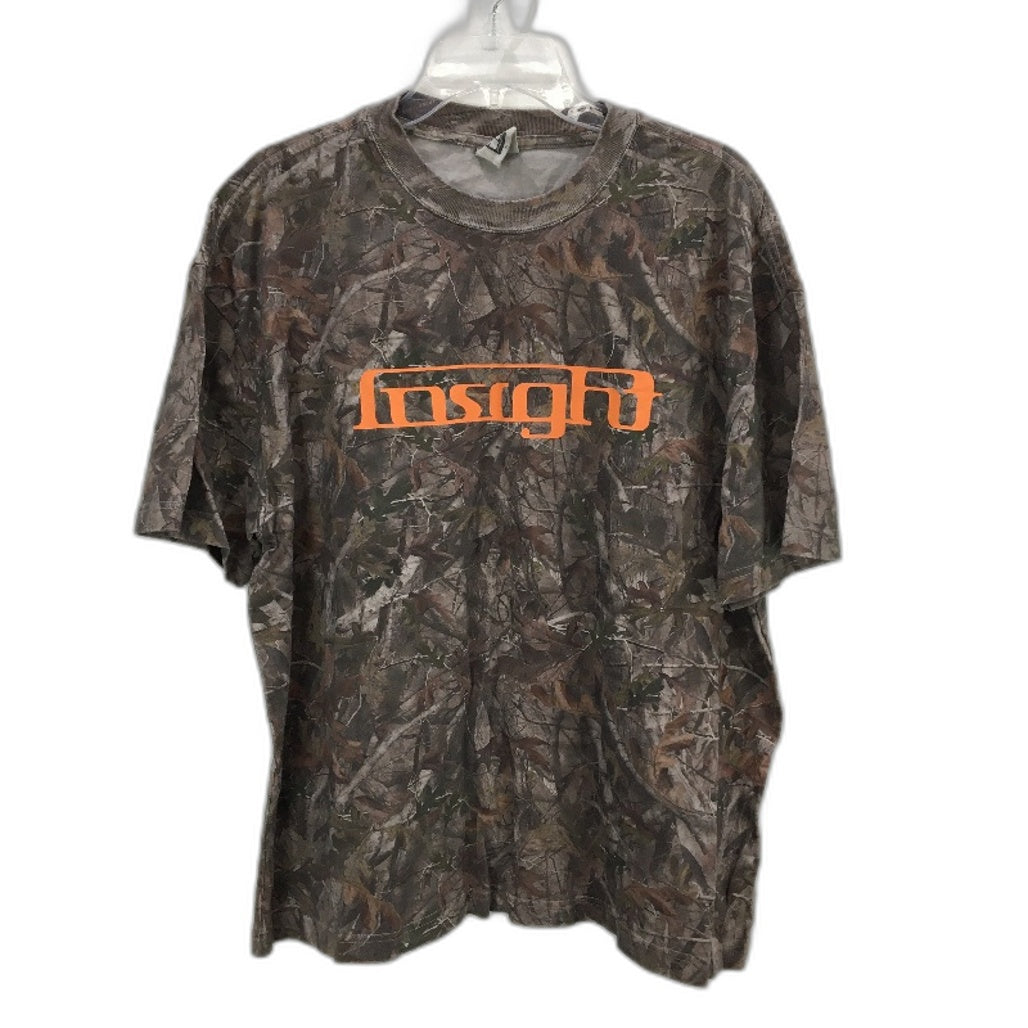 Insight Cotton Admission Cropped Camo Short Sleeve Tee Unisex XL NEW