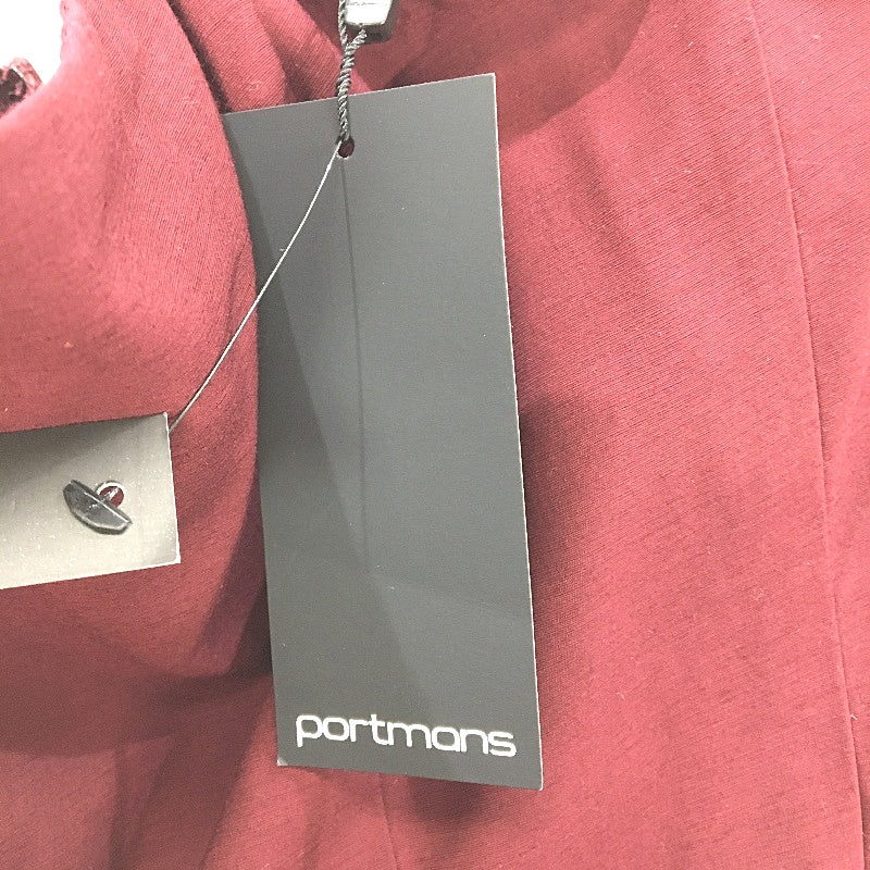 Portmans Shiraz Dark Red Hope Strapless Midi Dress Ladies Size 14 NEW