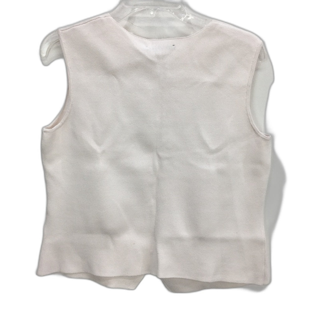 Portmans  White Dolly Milano Abstract Button Vest Top Ladies Size Small NEW