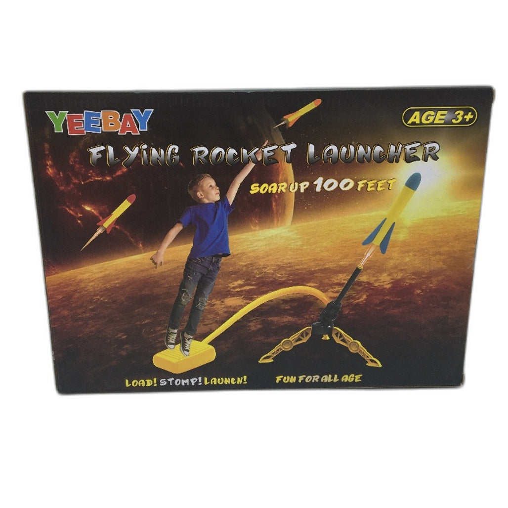 YEEBAY Outdoor Flying Rocket Air Foam Launcher 100ft Distance Ages 3+ Years DEMO