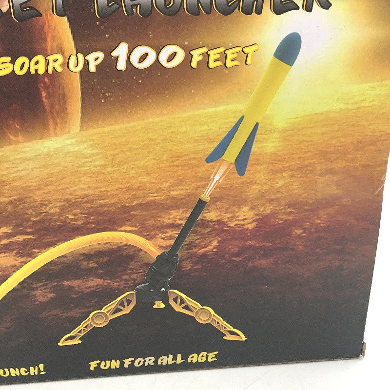 YEEBAY Outdoor Flying Rocket Air Foam Launcher 100ft Distance Ages 3+ Years DEMO