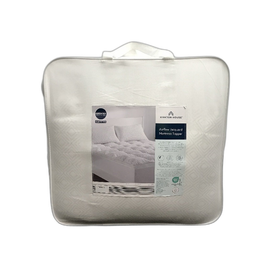 Kirkton House Airflow Jacquard Bamboo Mattress Topper QUEEN Size NEW