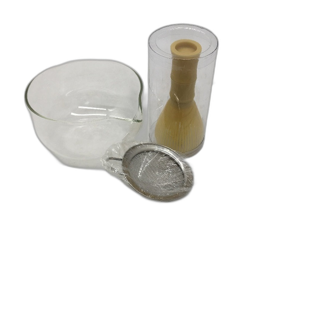FYL 4 Pieces Clear Matcha Whisk Set With Bowl Dishwasher Safe NEW