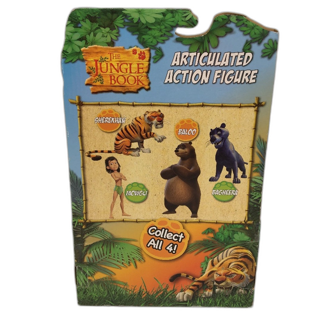The Jungle Book 2 Pk  Articulated Action Figure Collectables 'Bagheera'&'Mowgli'
