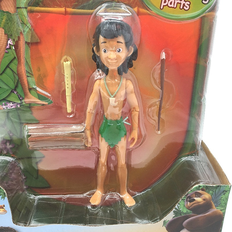 The Jungle Book 2 Pk  Articulated Action Figure Collectables 'Bagheera'&'Mowgli'